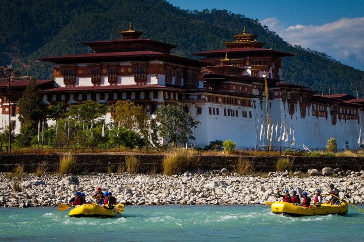 A family walking on a beach